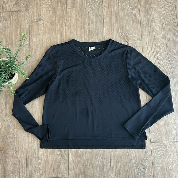 ((3 PIECE)) ZYIA ACTIVE BUNDLE SIZE 12/LARGE EUC- 2 LEGGINGS AND LS SHIRT - Picture 11 of 13